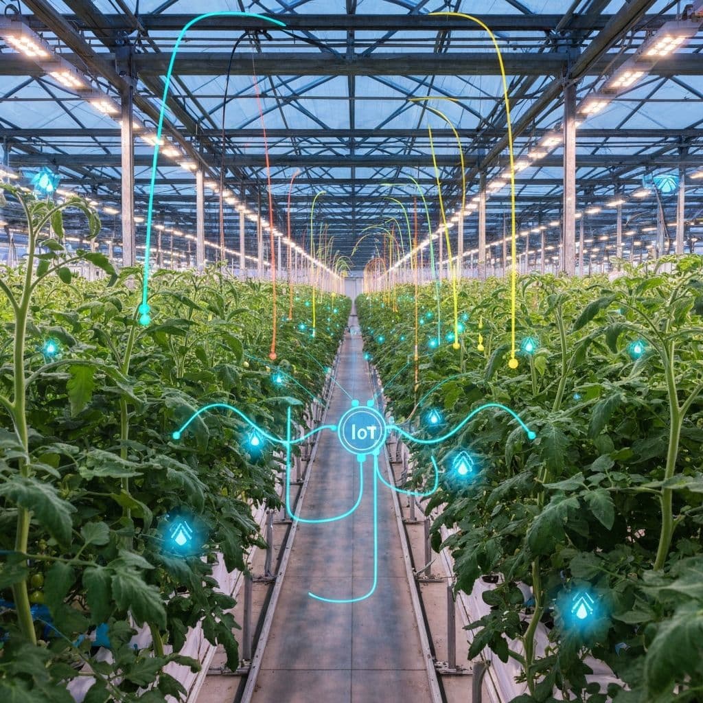 三原智慧大棚番茄:200+传感器驱动糖度提升15%