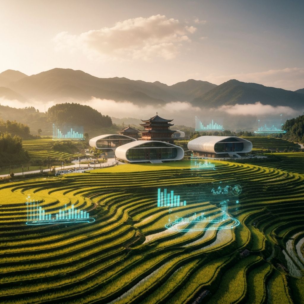 未来村科技农业背景
